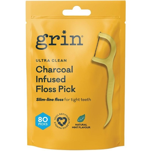 Grin Ultra Clean Adult Floss Picks 80 Pack