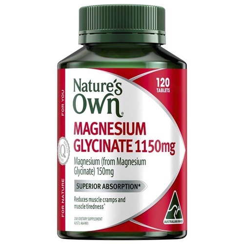 Natures Own Magnesium Glycinate 120 Tablets