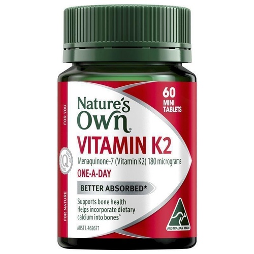 Natures Own K2 180mcg 60 Tablets