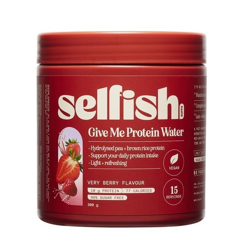 Selfish Give Me Protein Water Very Berry Flavour 300g
