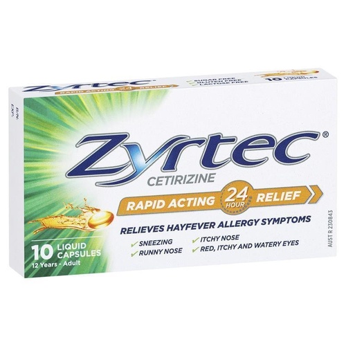 Zyrtec Liquid Capsules 10