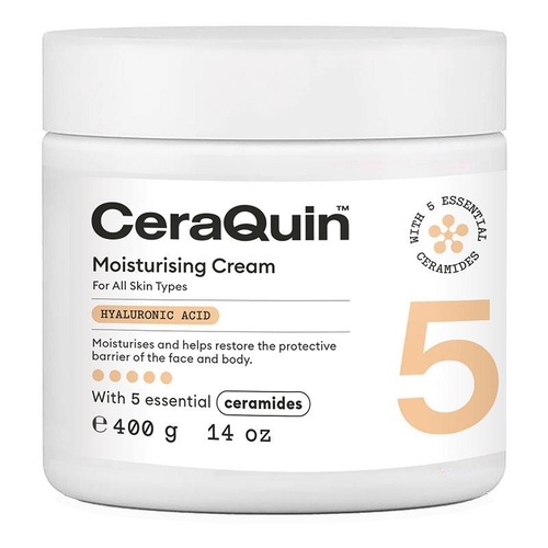 CeraQuin Moisurising Cream with Hyaluronic Acid 400g