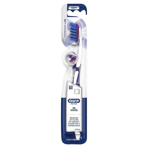 Oral B Toothbrush 3D White Pro-Flex Whitening Luxe Manual
