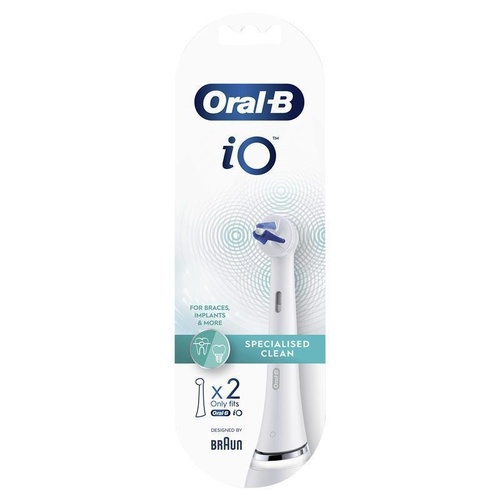 Oral B Power Toothbrush iO Specialised Clean Refills White 2 Pack