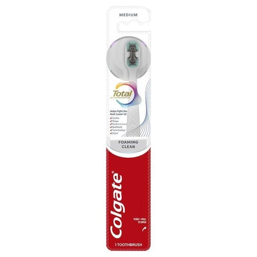 Colgate Toothbrush Total Foaming Clean Medium