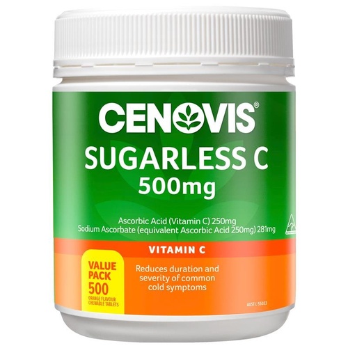 Cenovis Sugarless C 500mg Chewable 500 Tablet Exclusive Size