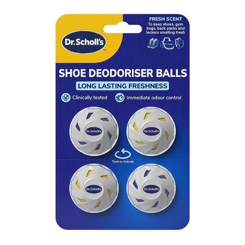 Dr.Scholls Shoe Deodoriser Balls 4 Pack