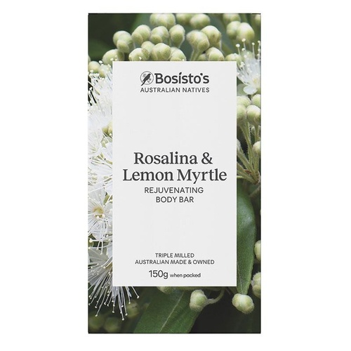 Bosistos Native Rosalina & Lemon Myrtle Body Bar 150g