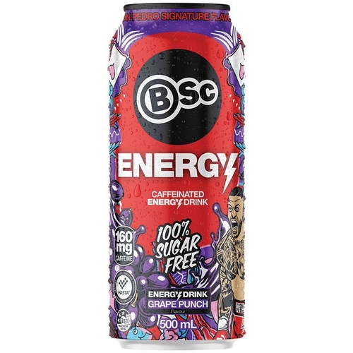 BSc Energy Drink Grape Punch 500ml