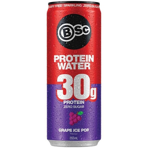 BSc Protein Water Can Grape Ice Pop 355ml