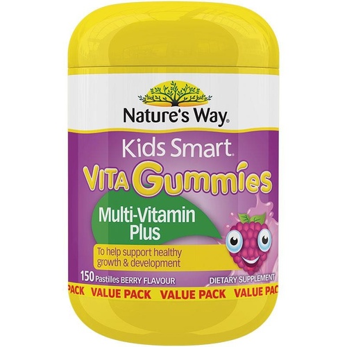 Nature's Way Kids Smart Vita Gummies Multi-Vitamin+ 150 Gummies Exclusive Size