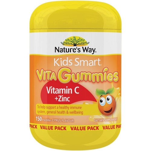 Nature's Way Kids Smart Vita Gummies Vitamin C + Zinc 150 Gummies Exclusive Size