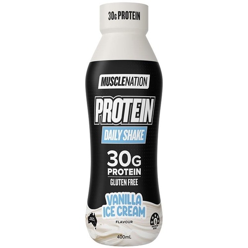 Muscle Nation RTD Protein Daily Shake Vanilla Ice Cream 400ml