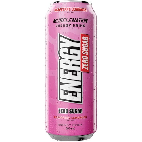 Muscle Nation Energy Drink Raspberry Lemonade 500ml