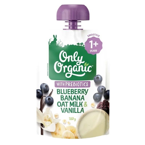 Only Organic Blueberry Banana & Vanilla Oat Milk 100g
