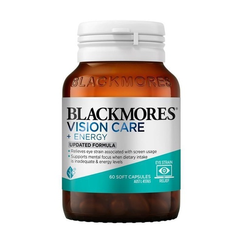 Blackmores Vision Care + Energy 60 Capsules
