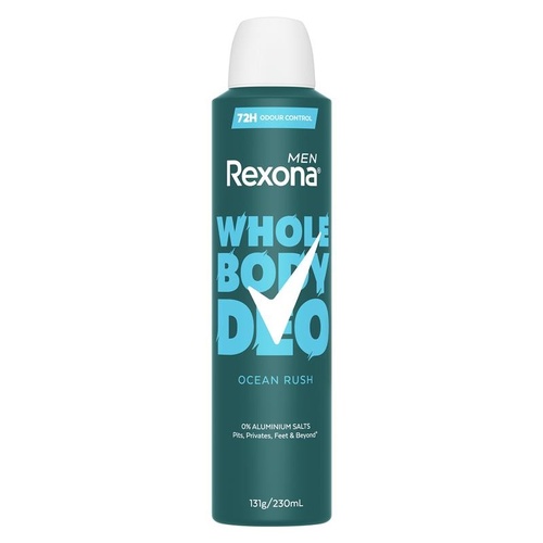 Rexona Men Whole Body Deodorant Aerosol Ocean ush 230ml