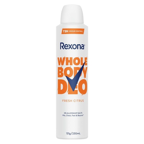 Rexona Women Whole Body Deodorant Aerosol Fresh Citrus 230ml