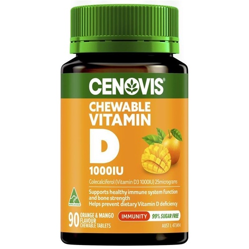 Cenovis Vitamin D 1000IU Chewable 90 Tablets