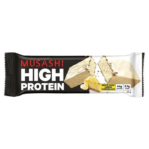 Musashi High Protein Bar White Choc Lemon Cheesecake 90g