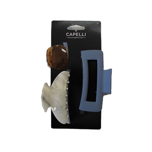 Capelli Claw Clip Set 3pk