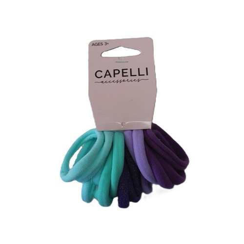 Capelli Kids Nylon Hair Ties Mermaid 16Pk
