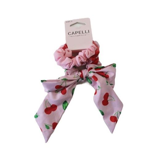 Capelli Kids Scrunchie Cherry 3pk