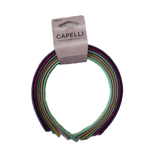 Capelli Kids Alice Bands Bright 6pk