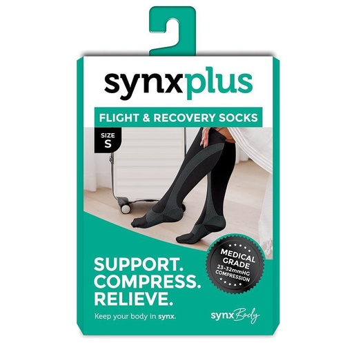 Synxplus Flight & Recovery Socks Black Small