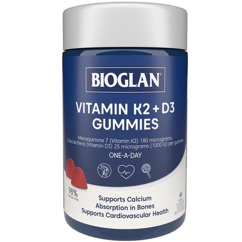 Bioglan Vitamin K2 + D3 Gummies 65 Pack