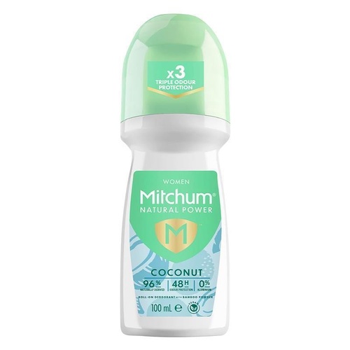 Mitchum for Women Natural Power Coconut Roll On 100ml
