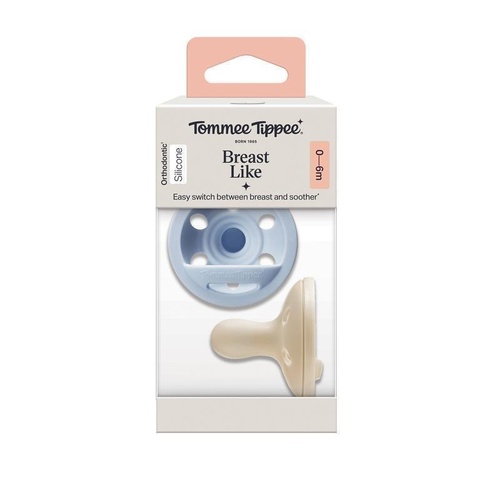Tommee Tippee Breast Like Soother 0-6 Months 2 Pack