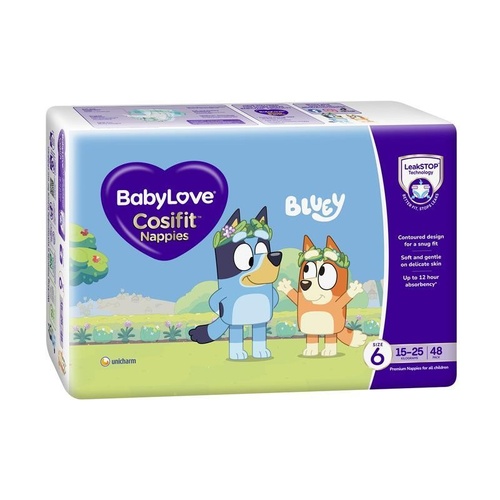 BabyLove Cosifit Nappies Size 6 (15-25kg) Jumbo 48 Pack