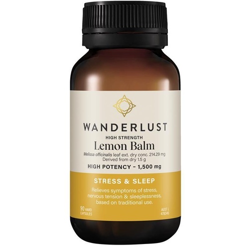 Wanderlust High Strength Lemon Balm 90 Capsules
