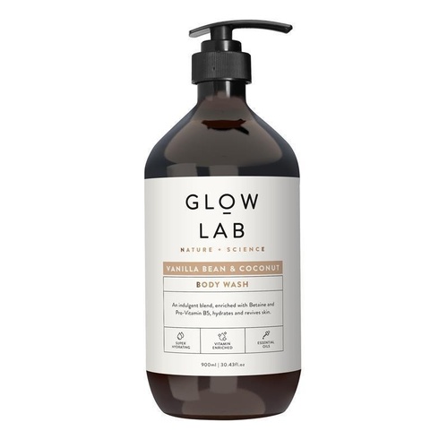 Glow Lab Vanilla Bean & Coconut Body Wash 900ml