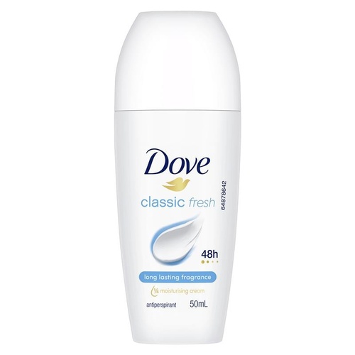 Dove Women Antiperspirant Deodorant 48h Roll On Classic 50ml