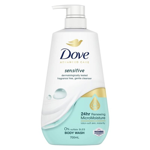 Dove Advanced Care Body Wash Sensitive 700ml