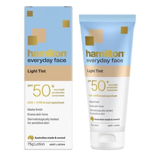 Hamilton Sun Everyday Face Light Tint SPF50+ 75g