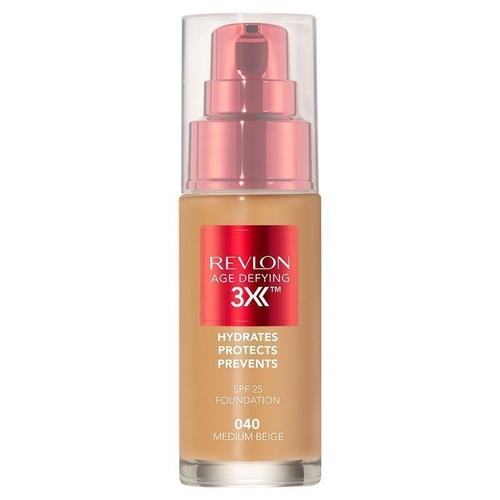 Revlon Age Defying 3X Foundation Medium Beige NEW