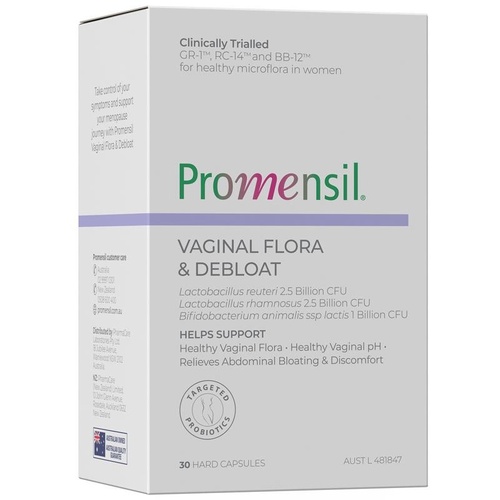 Promensil Vaginal Flora & Debloat 30 Capsules
