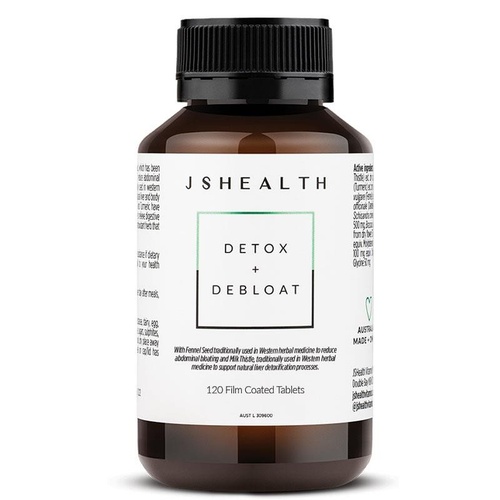 JSHEALTH Detox + Debloat Formula 120 Tablets Exclusive Size
