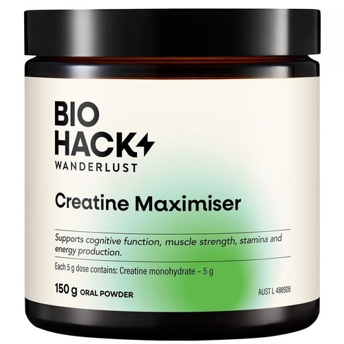 BioHack Wanderlust Creatine Maximiser 150g Powder