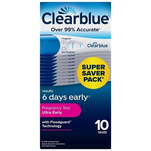 Clearblue Visual Early Detection Pregnancy Test 10 pack (Bundle)
