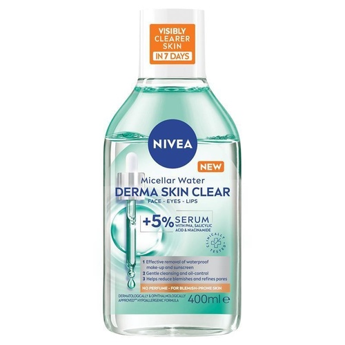 NIVEA Micellar Water Derma Skin Clear 400ml
