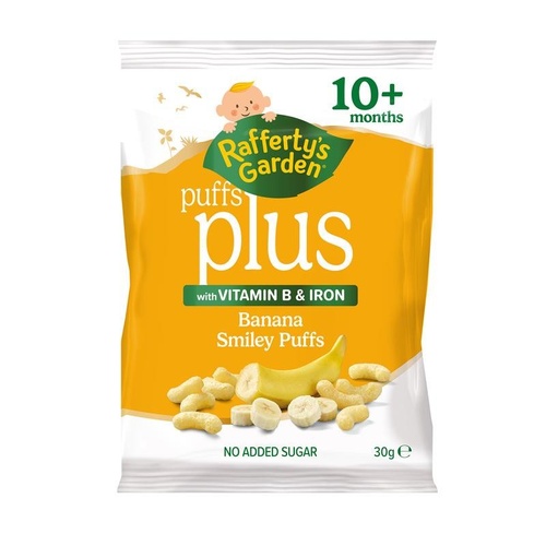 Raffetys Garden Banana Puffs 30g