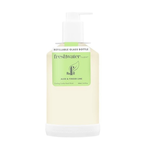 Freshwater Farm Refillable Glass Bottle Aloe + Finger Lime Hand Wash 500ml