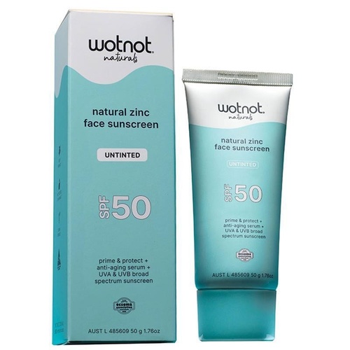 WotNot Natural Zinc Face Sunscreen SPF50