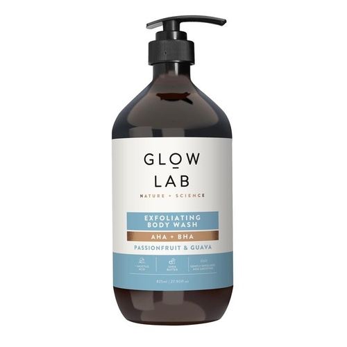 Glow Lab AHA + BHA Passionfruit & Guava Body Wash 825ml