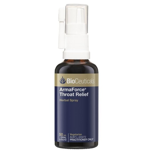 Bioceuticals ArmaForce Throat Relief New Formula 50ml Spray
