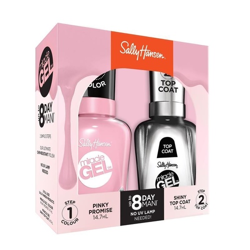 Sally Hansen Miracle Gel Nail Polish Pinky Promise Duo Pack XMAS 2025